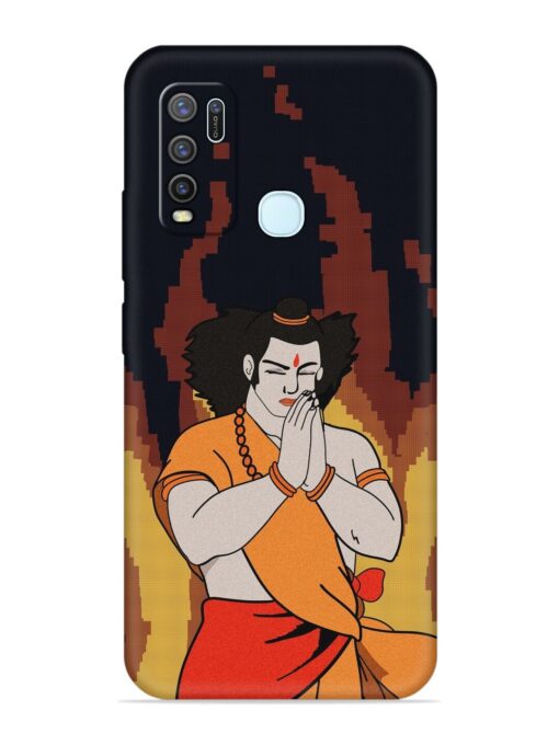 Shree Ram Vector Embossed Soft Silicone Case for Vivo Y30