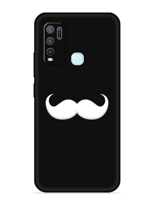 Mustache Vector Embossed Soft Silicone Case for Vivo Y30 Zapvi