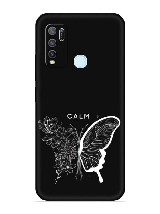 Calm Embossed Soft Silicone Case for Vivo Y30 Zapvi