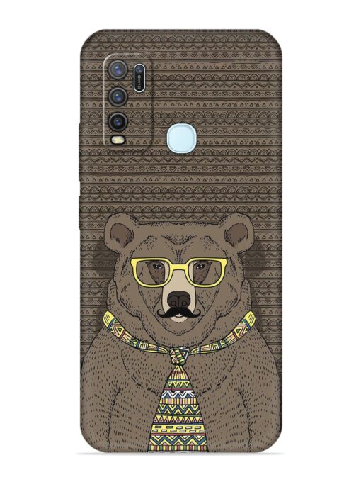 Grizzly Bear Embossed Soft Silicone Case for Vivo Y30