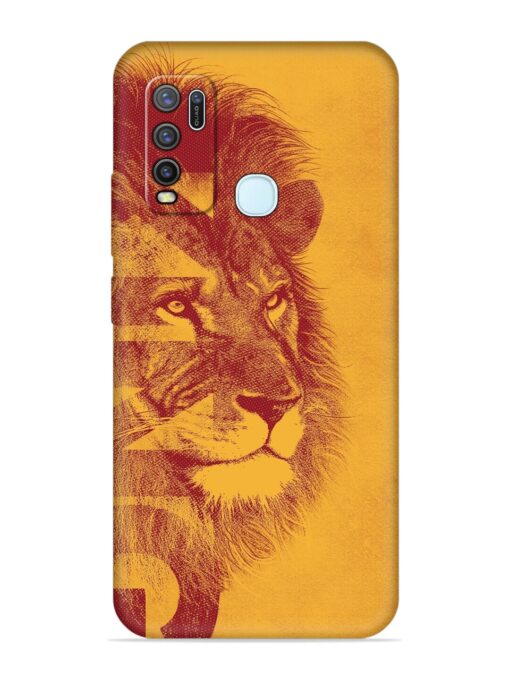 Gold Lion Crown Art Embossed Soft Silicone Case for Vivo Y30 Zapvi