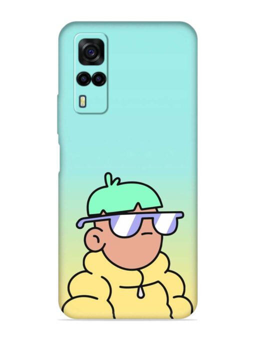 Doodles Cool Character Embossed Soft Silicone Case for Vivo Y31