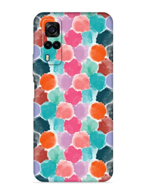 Colorful Seamless Pattern Embossed Soft Silicone Case for Vivo Y31