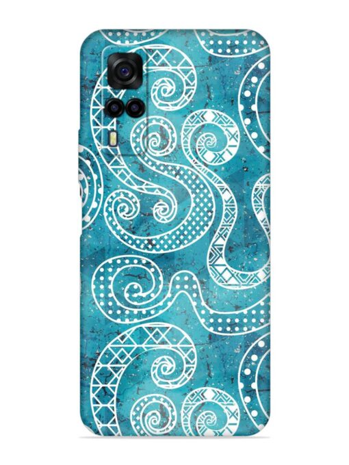 Vintage Curved Seamless Embossed Soft Silicone Case for Vivo Y31