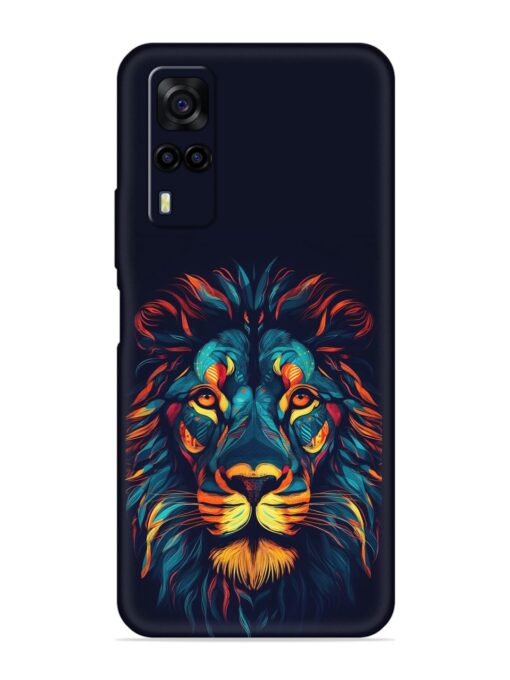 Colorful Lion Embossed Soft Silicone Case for Vivo Y31