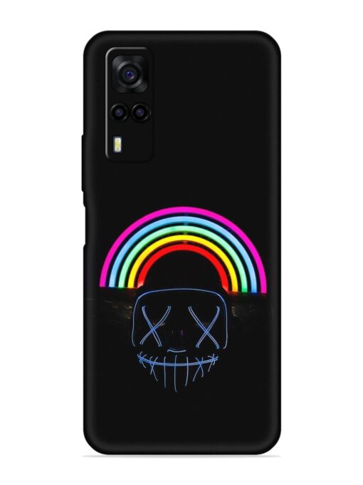 Mask Rainbow Embossed Soft Silicone Case for Vivo Y31