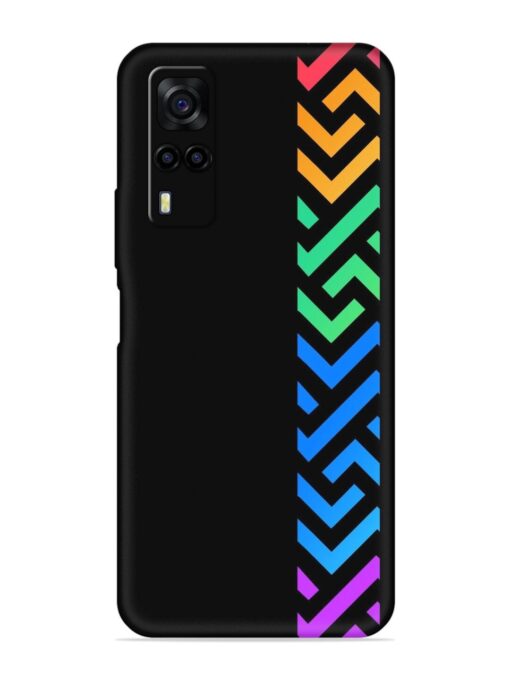 Colorshape Stripes Embossed Soft Silicone Case for Vivo Y31