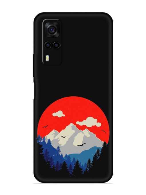 Mountain Abstract Embossed Soft Silicone Case for Vivo Y31