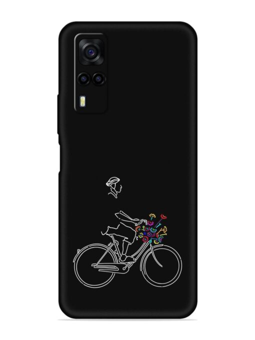 Minimalist Cycle Art Embossed Soft Silicone Case for Vivo Y31