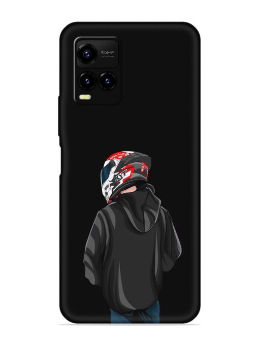 Motorcycle Rider Embossed Soft Silicone Case for Vivo Y33T Zapvi