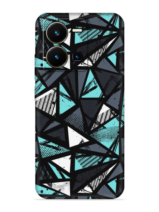 Abstract Seamless Embossed Soft Silicone Case for Vivo Y35 Zapvi