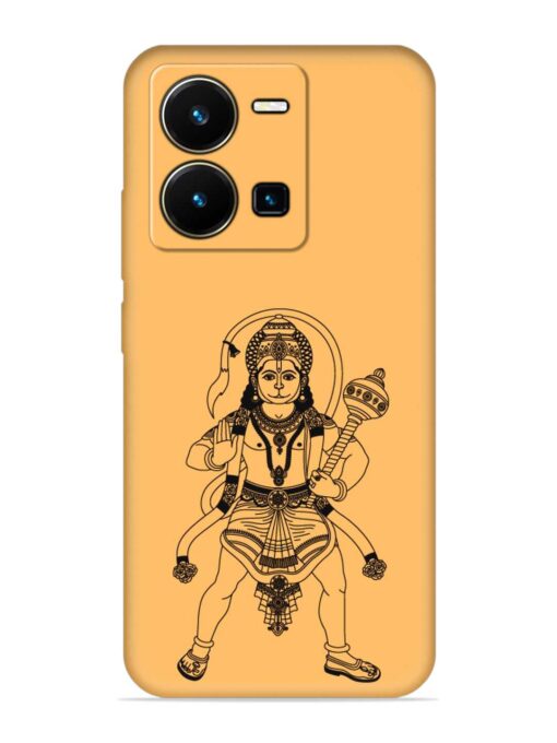 Indian God Hanuman Embossed Soft Silicone Case for Vivo Y35