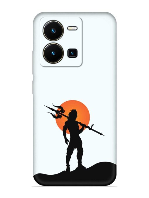 Lord Mahadev Trendy Embossed Soft Silicone Case for Vivo Y35 Zapvi