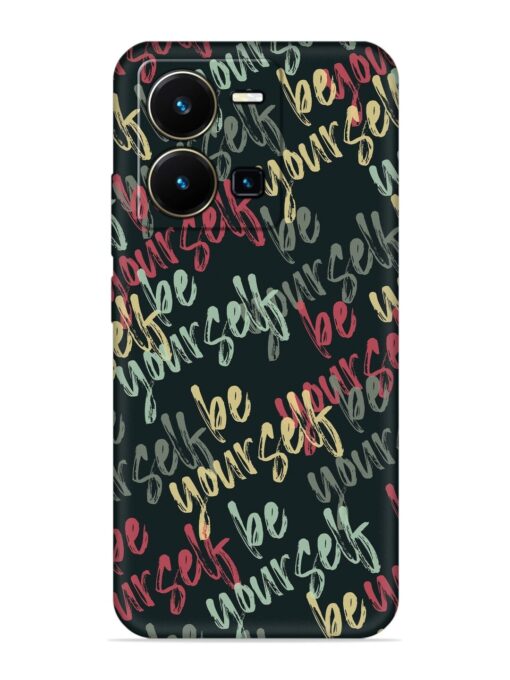 Yourself Seamless Embossed Soft Silicone Case for Vivo Y35 Zapvi