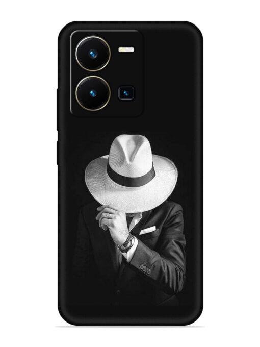 Men Under Hat Embossed Soft Silicone Case for Vivo Y35 Zapvi