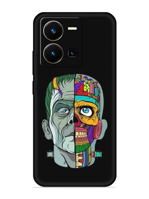 Men Vs Skull Embossed Soft Silicone Case for Vivo Y35 Zapvi