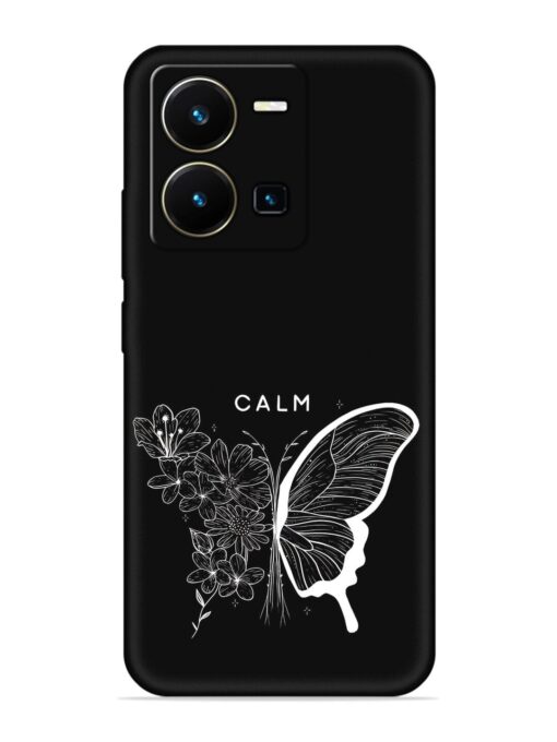 Calm Embossed Soft Silicone Case for Vivo Y35 Zapvi