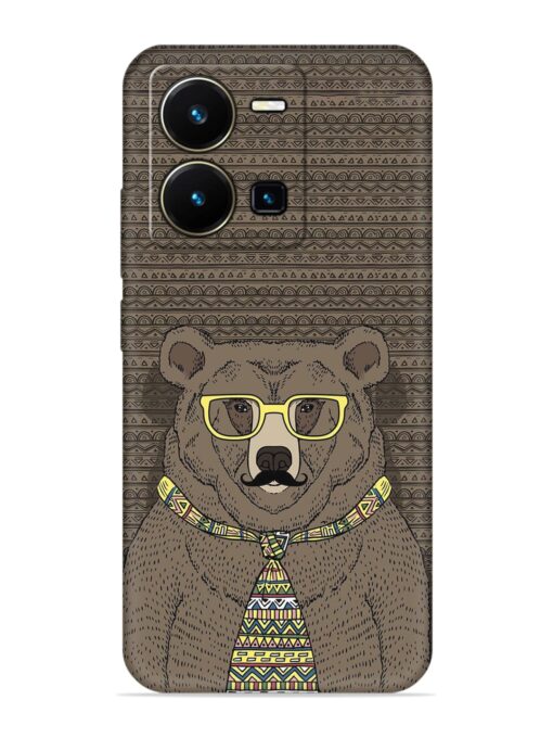 Grizzly Bear Embossed Soft Silicone Case for Vivo Y35