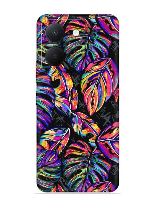 Tropical Seamless Vector Embossed Soft Silicone Case for Vivo Y36