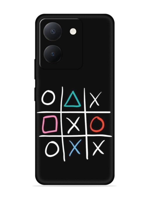 Super Neon Tic-Tac-Toe Embossed Soft Silicone Case for Vivo Y36