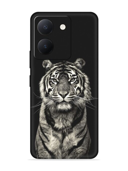 Tiger Art Embossed Soft Silicone Case for Vivo Y36