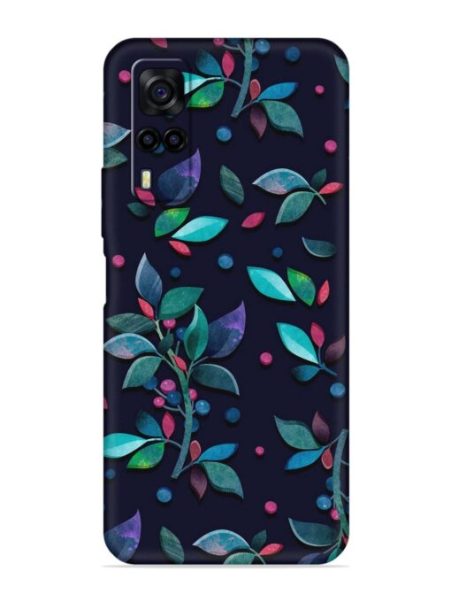 Decorative Watercolor Flower Embossed Soft Silicone Case for Vivo Y51 Zapvi