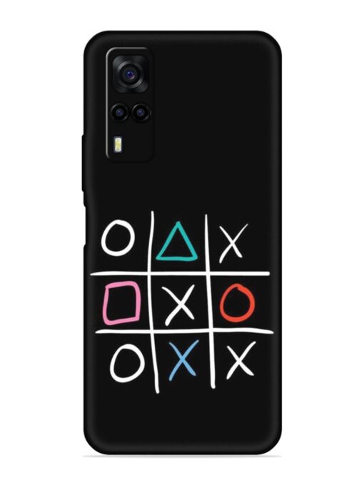 Super Neon Tic-Tac-Toe Embossed Soft Silicone Case for Vivo Y51