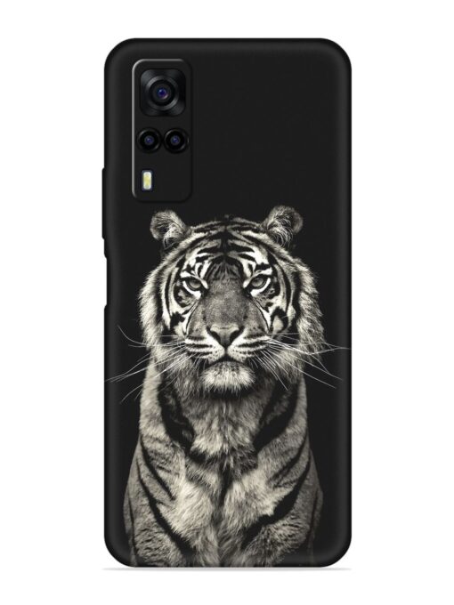 Tiger Art Embossed Soft Silicone Case for Vivo Y53S