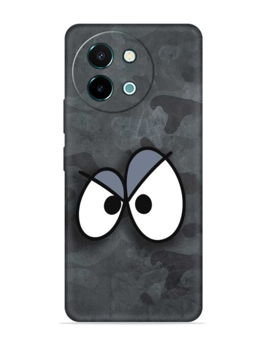 Big Eyes Night Mode Embossed Soft Silicone Case for Vivo Y58 (5G)