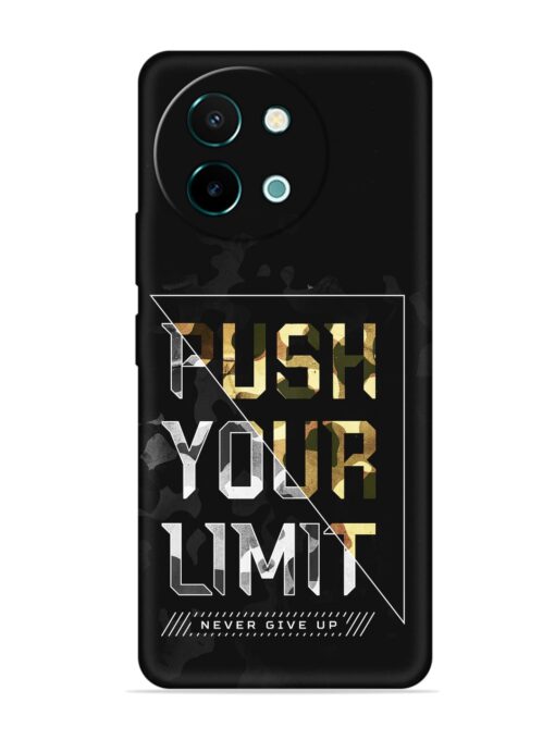 Push Your Limits Embossed Soft Silicone Case for Vivo Y58 (5G)