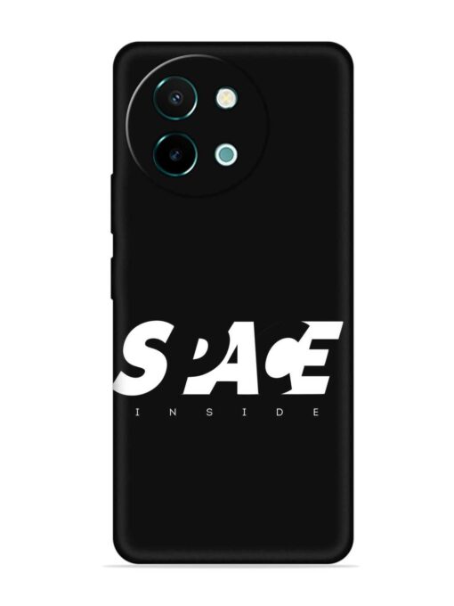 Space Typography Art Embossed Soft Silicone Case for Vivo Y58 (5G) Zapvi