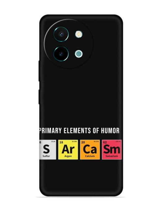 Primary Elements Humor Embossed Soft Silicone Case for Vivo Y58 (5G)