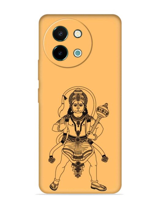 Indian God Hanuman Embossed Soft Silicone Case for Vivo Y58 (5G)