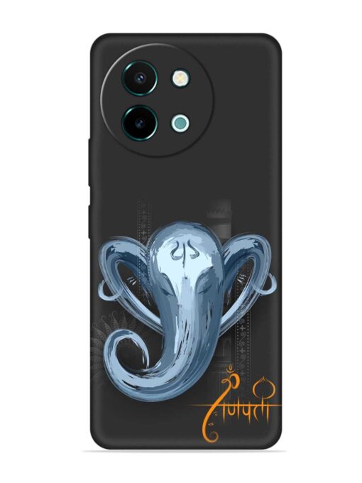 Illustration Lord Ganpati Embossed Soft Silicone Case for Vivo Y58 (5G)