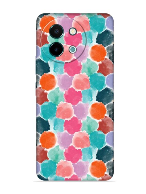 Colorful Seamless Pattern Embossed Soft Silicone Case for Vivo Y58 (5G) Zapvi