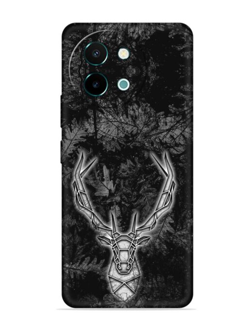 Ancient Deer Embossed Soft Silicone Case for Vivo Y58 (5G)