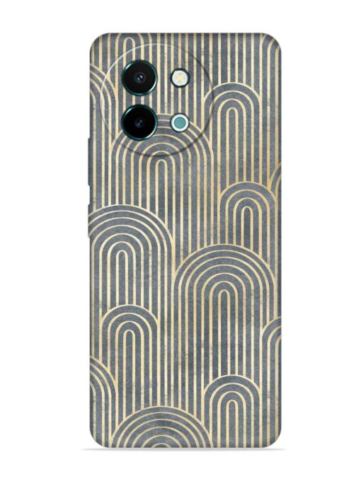 Art Deco Style Embossed Soft Silicone Case for Vivo Y58 (5G) Zapvi