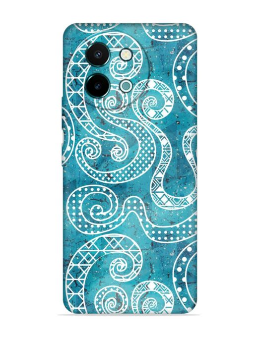 Vintage Curved Seamless Embossed Soft Silicone Case for Vivo Y58 (5G) Zapvi