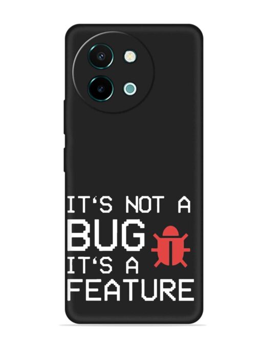 Not Bug Feature Embossed Soft Silicone Case for Vivo Y58 (5G) Zapvi