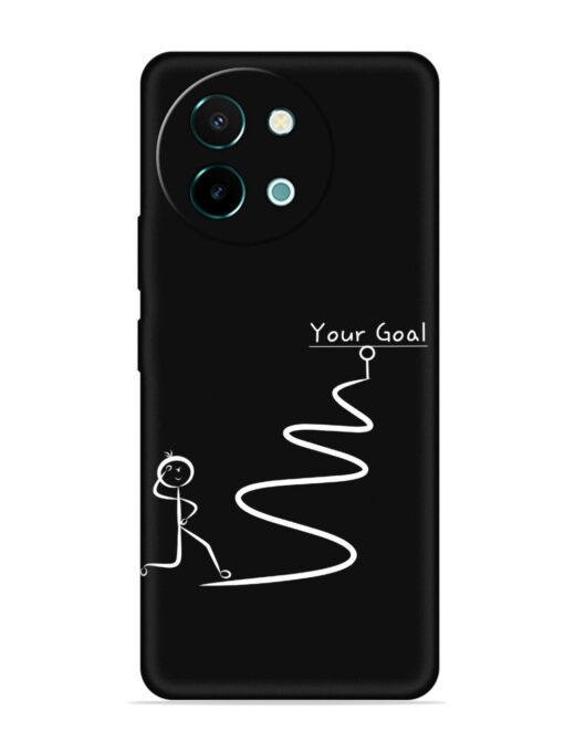 Your Goal Embossed Soft Silicone Case for Vivo Y58 (5G) Zapvi