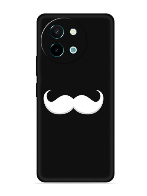 Mustache Vector Embossed Soft Silicone Case for Vivo Y58 (5G)