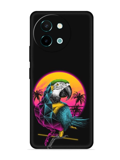 Rad Parrot Embossed Soft Silicone Case for Vivo Y58 (5G)