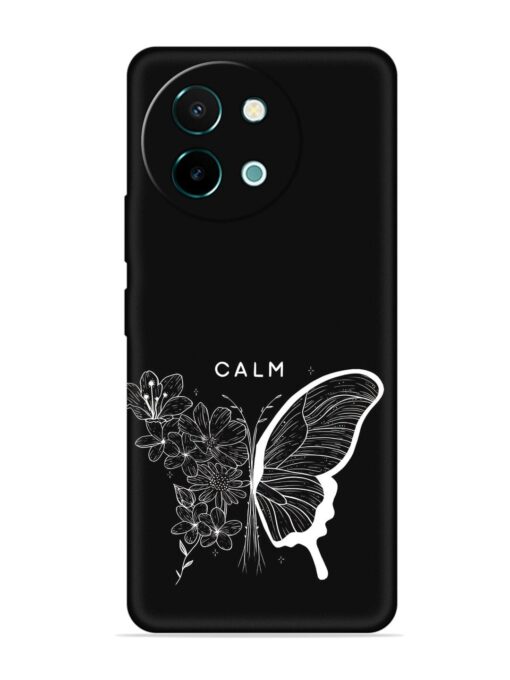 Calm Embossed Soft Silicone Case for Vivo Y58 (5G)