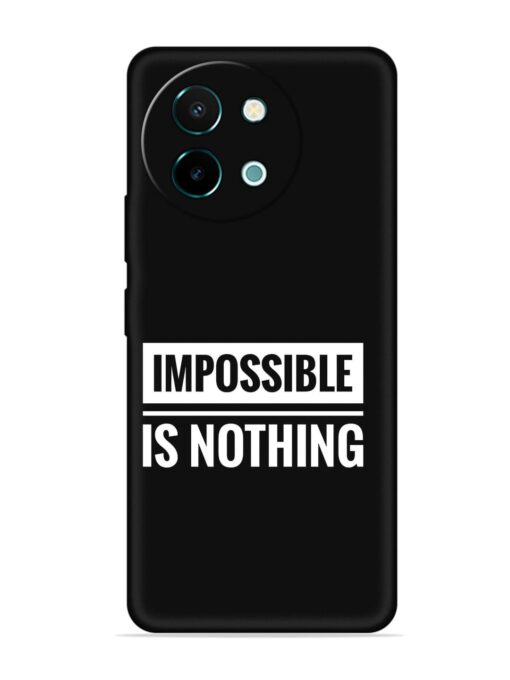 Impossible Is Nothing Embossed Soft Silicone Case for Vivo Y58 (5G) Zapvi