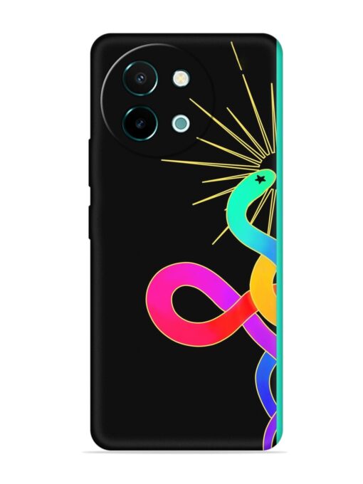 Art Geometric Abstraction Embossed Soft Silicone Case for Vivo Y58 (5G)