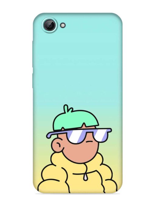 Doodles Cool Character Embossed Soft Silicone Case for Vivo Y65