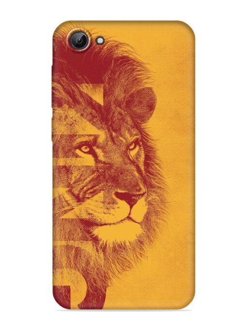 Gold Lion Crown Art Embossed Soft Silicone Case for Vivo Y65