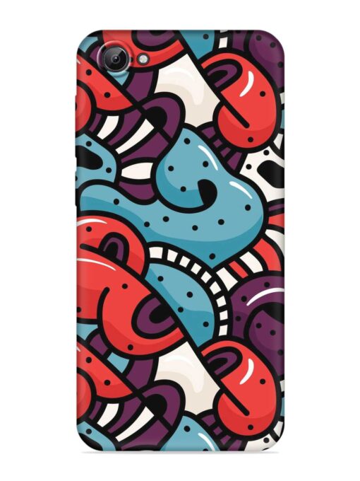 Seamless Backdrop Colorful Embossed Soft Silicone Case for Vivo Y67