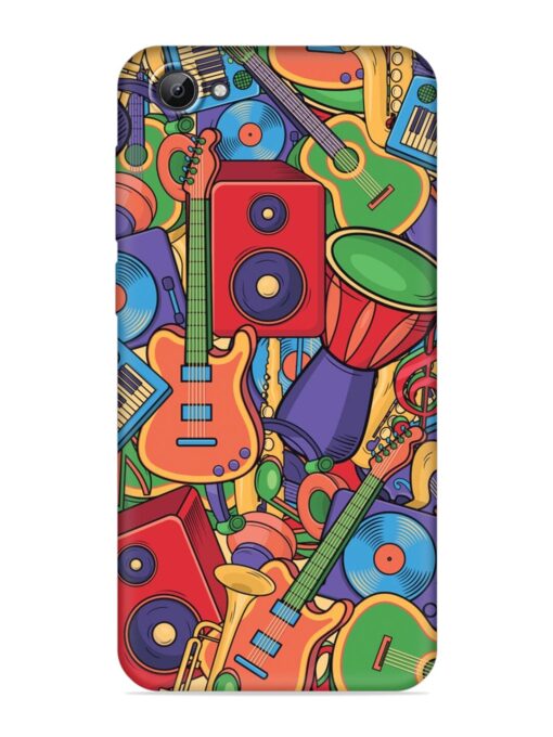 Colorful Music Art Embossed Soft Silicone Case for Vivo Y67