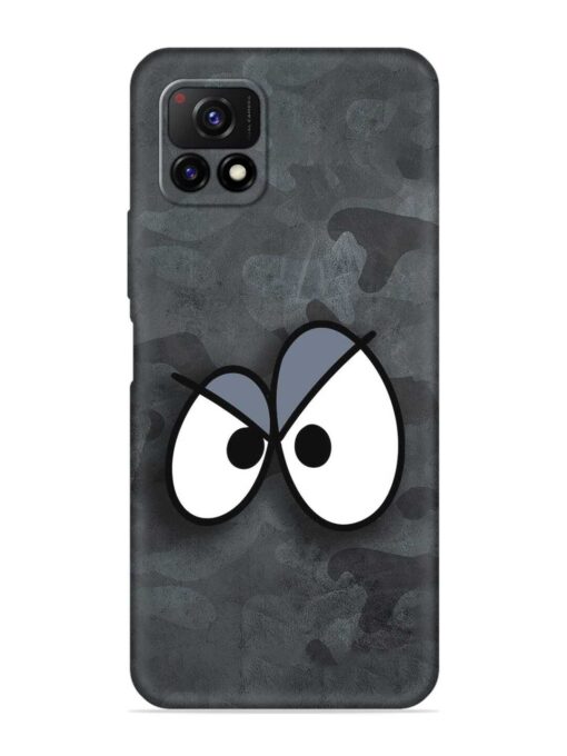 Big Eyes Night Mode Embossed Soft Silicone Case for Vivo Y72 (5G) Zapvi